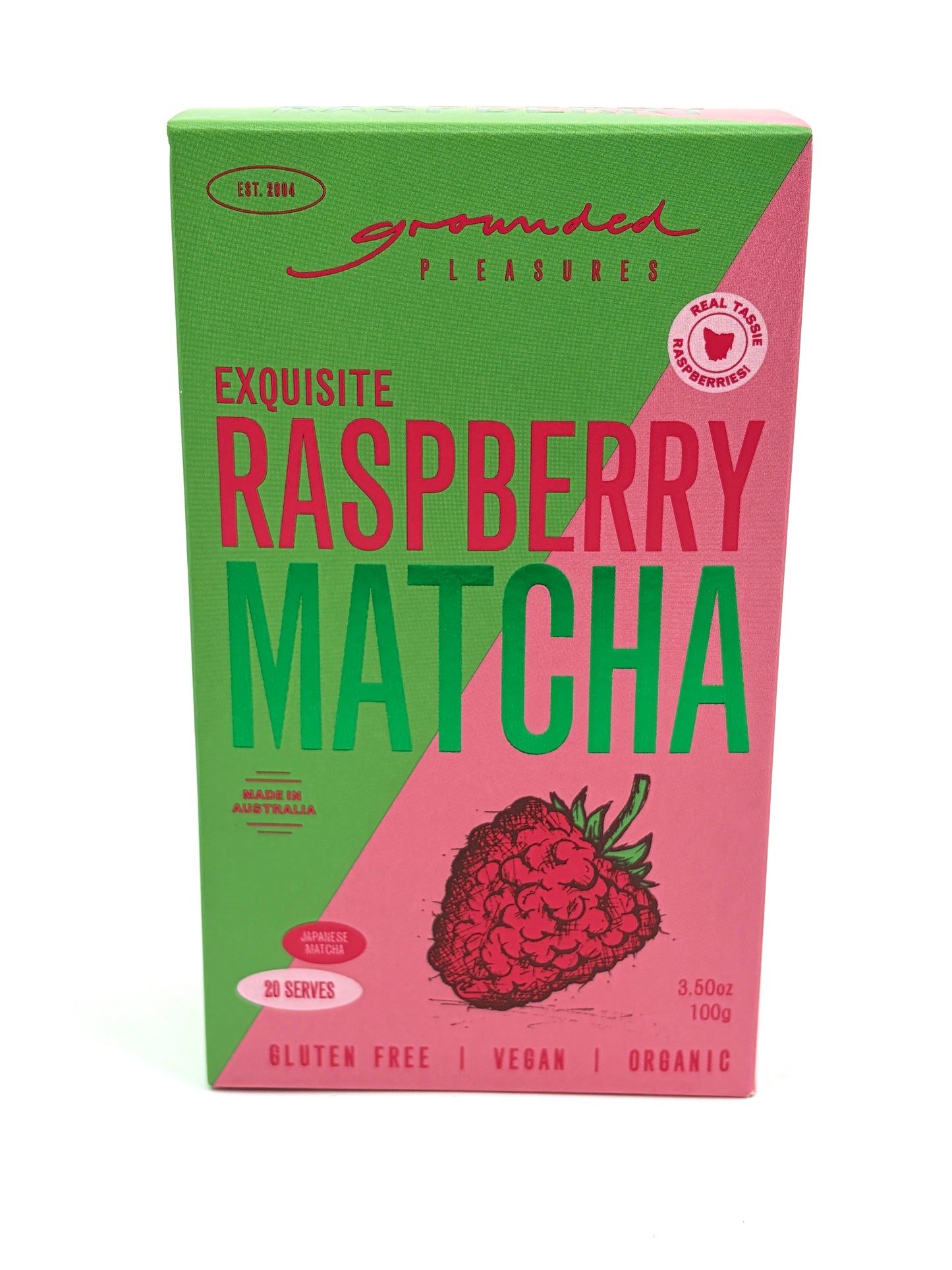 Grounded Pleasures Raspberry Matcha 100g