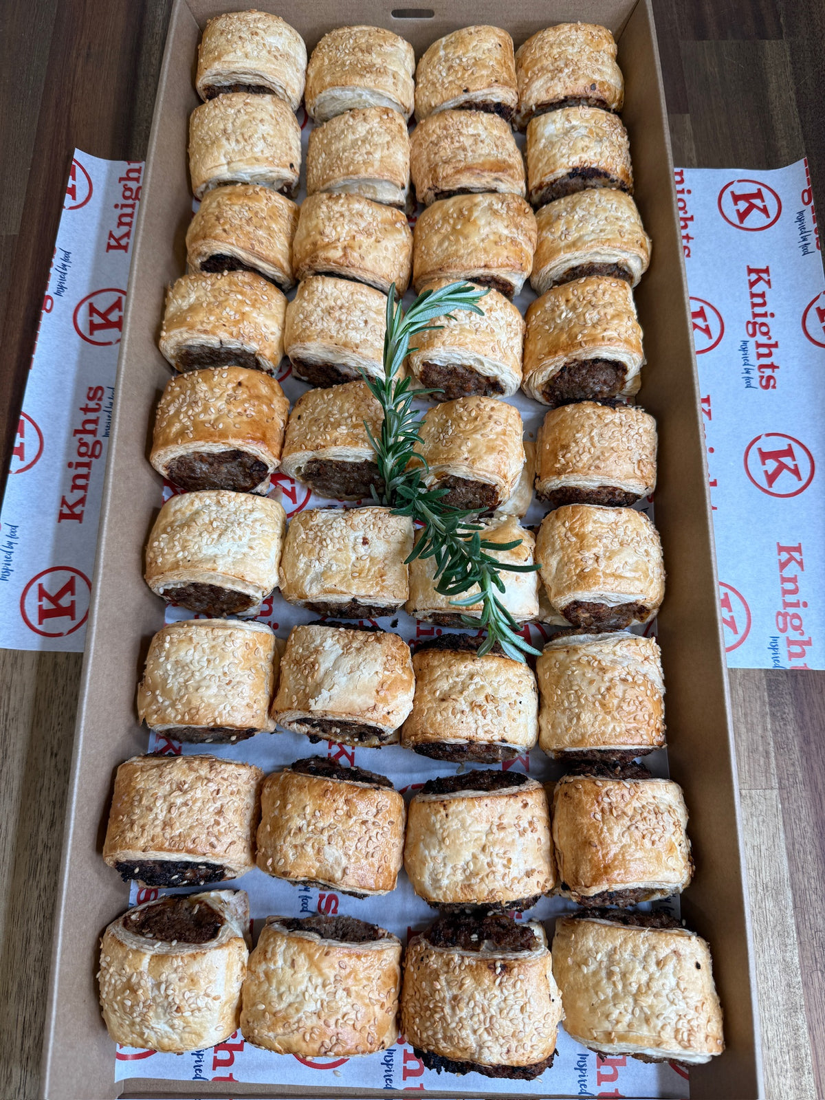 Mini Beef Sausage Rolls (Hot)