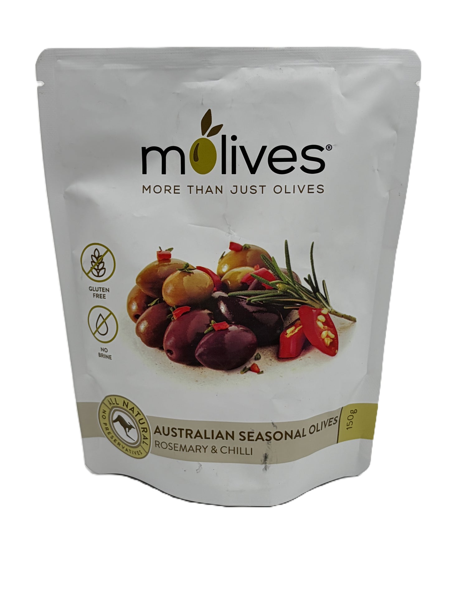 Molives Australian Seasonal Olive mix with rosemary & chilli 150g