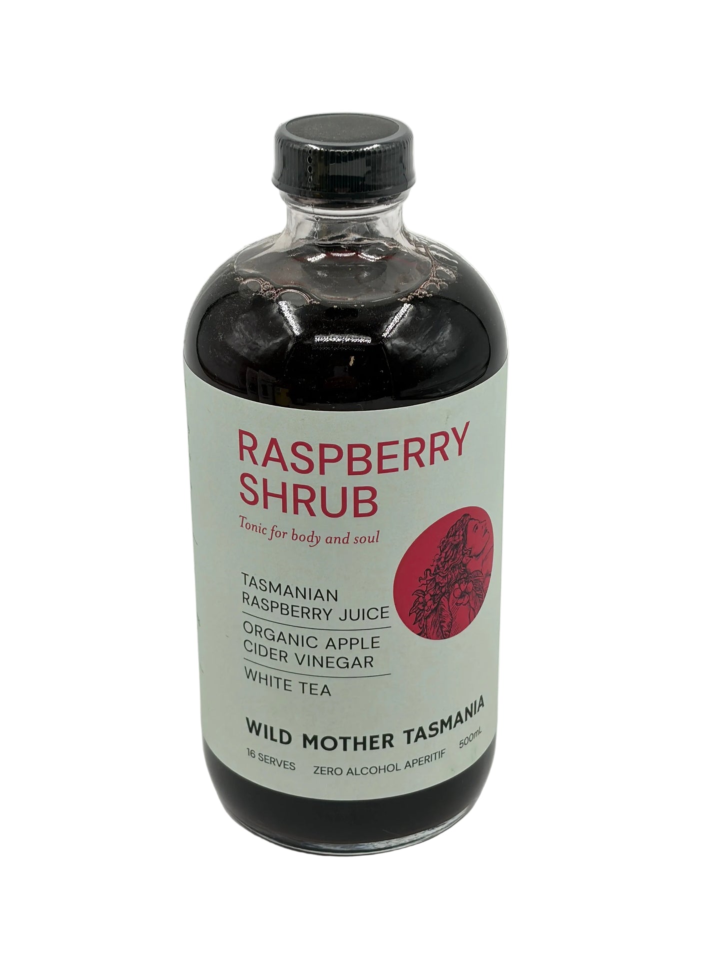 Wild Mother Raspberry and White Tea Shrub 500ml