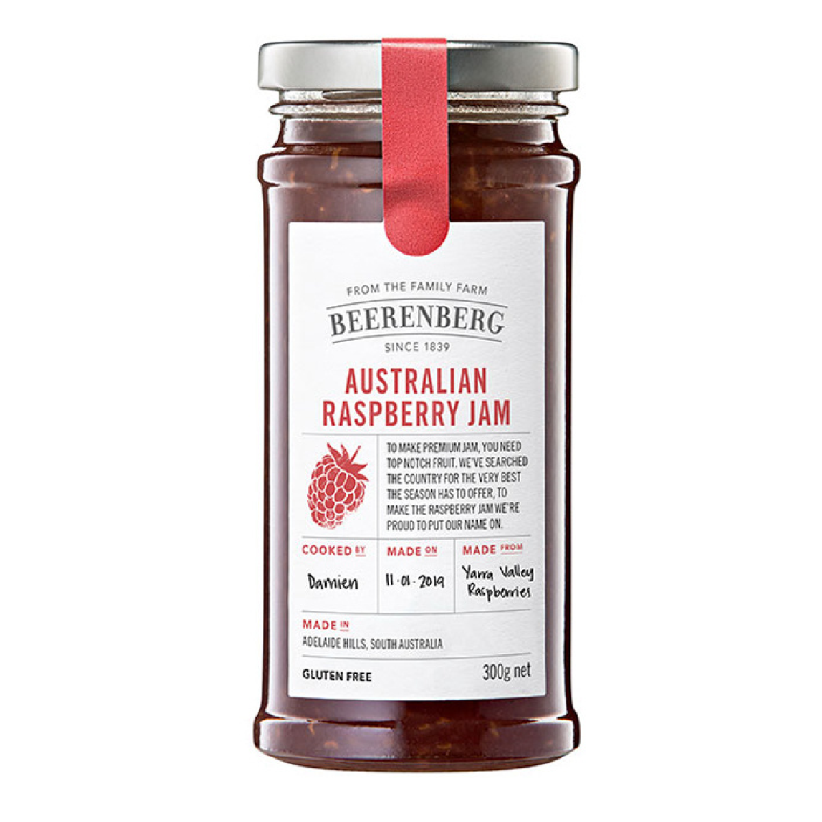 Beerenberg Raspberry Jam 300g