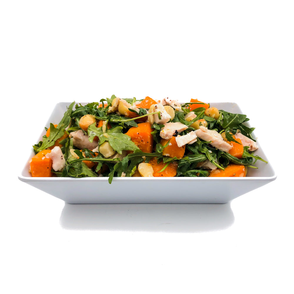 Chicken, Pumpkin & Macadamia Salad
