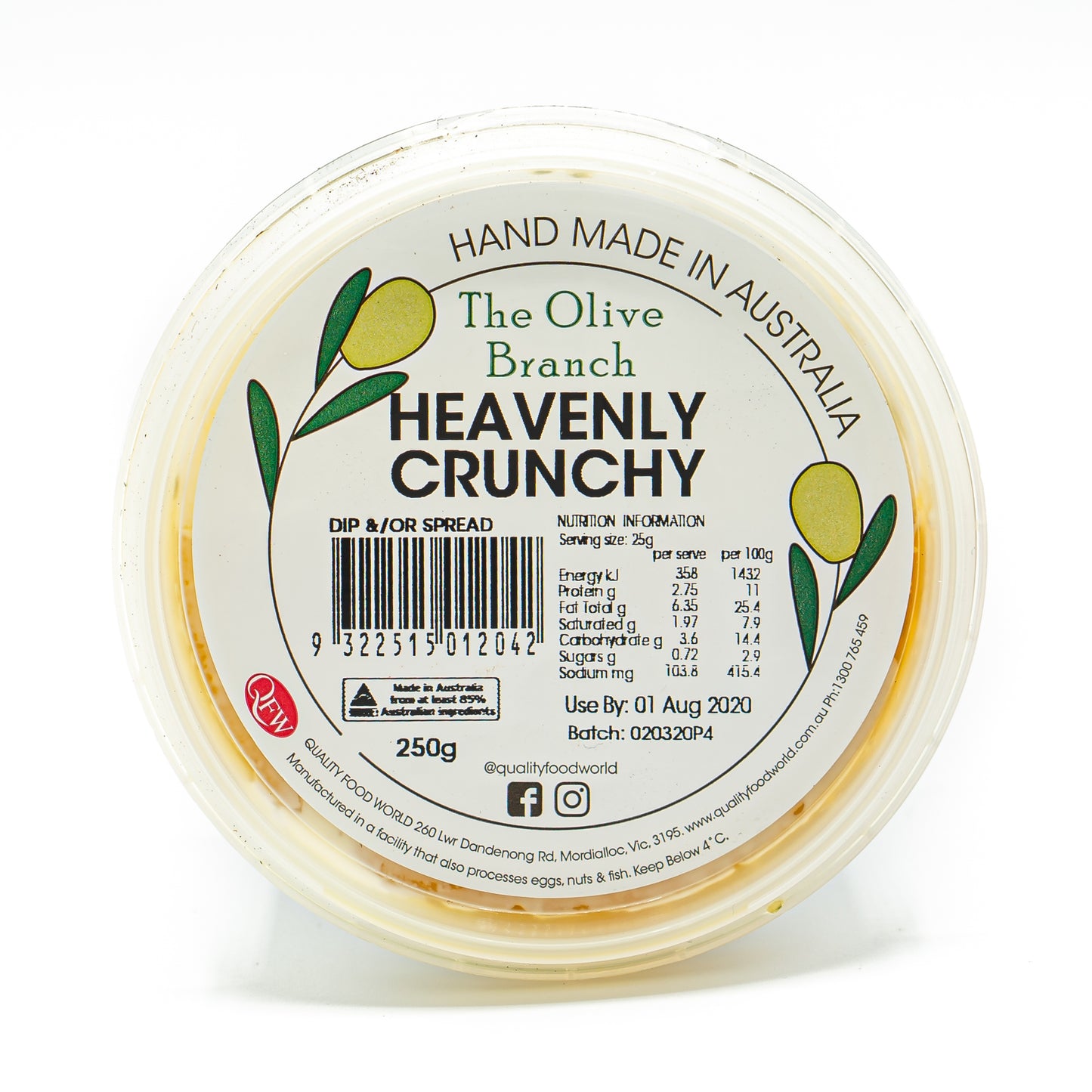 The OB Heavenly Crunchy Dip 250g