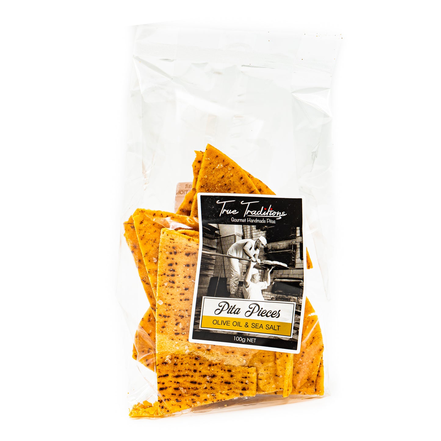 Pita Pieces Olive Oil & Seasalt 100g
