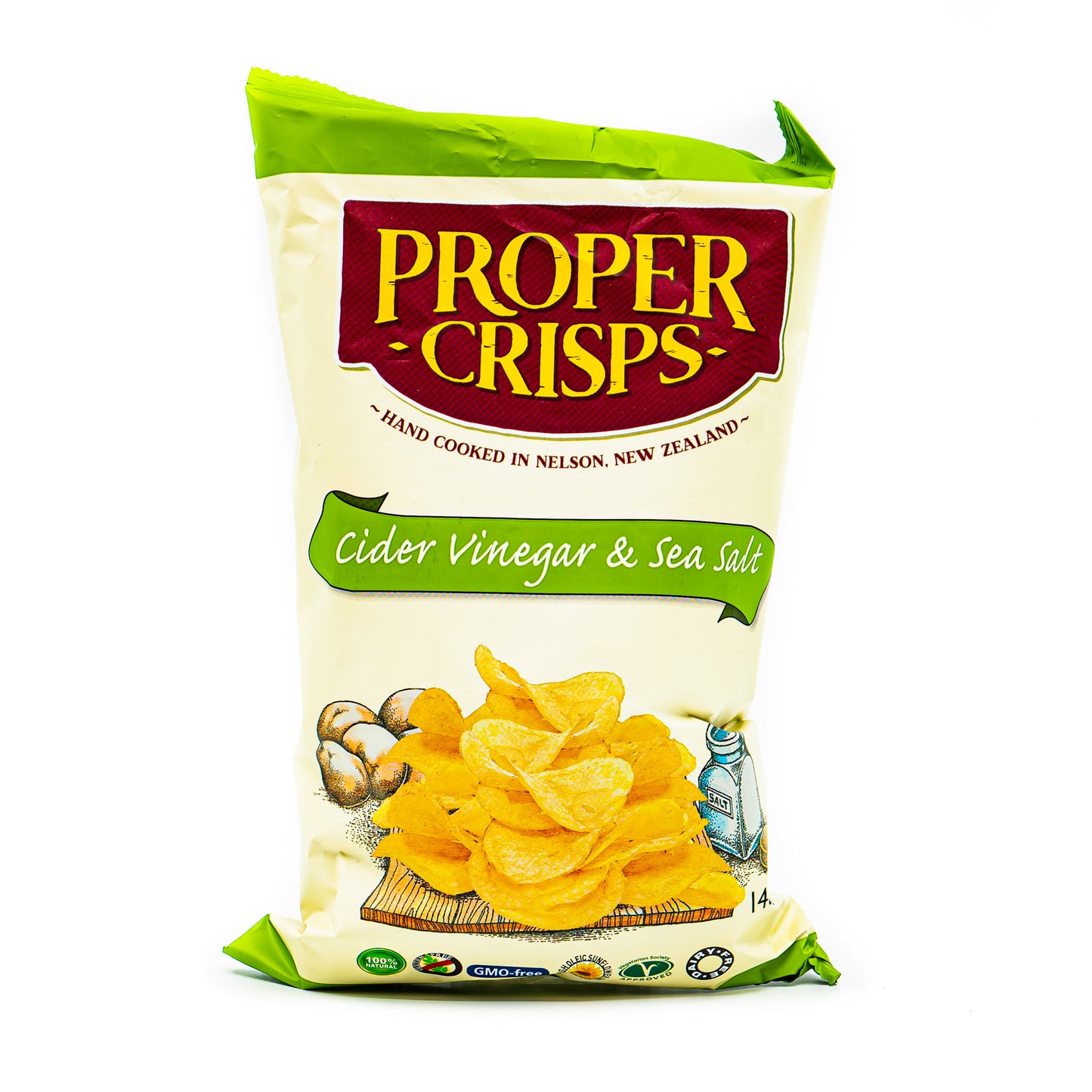 Proper Crisps Cider Vinegar (V, DF) 150g