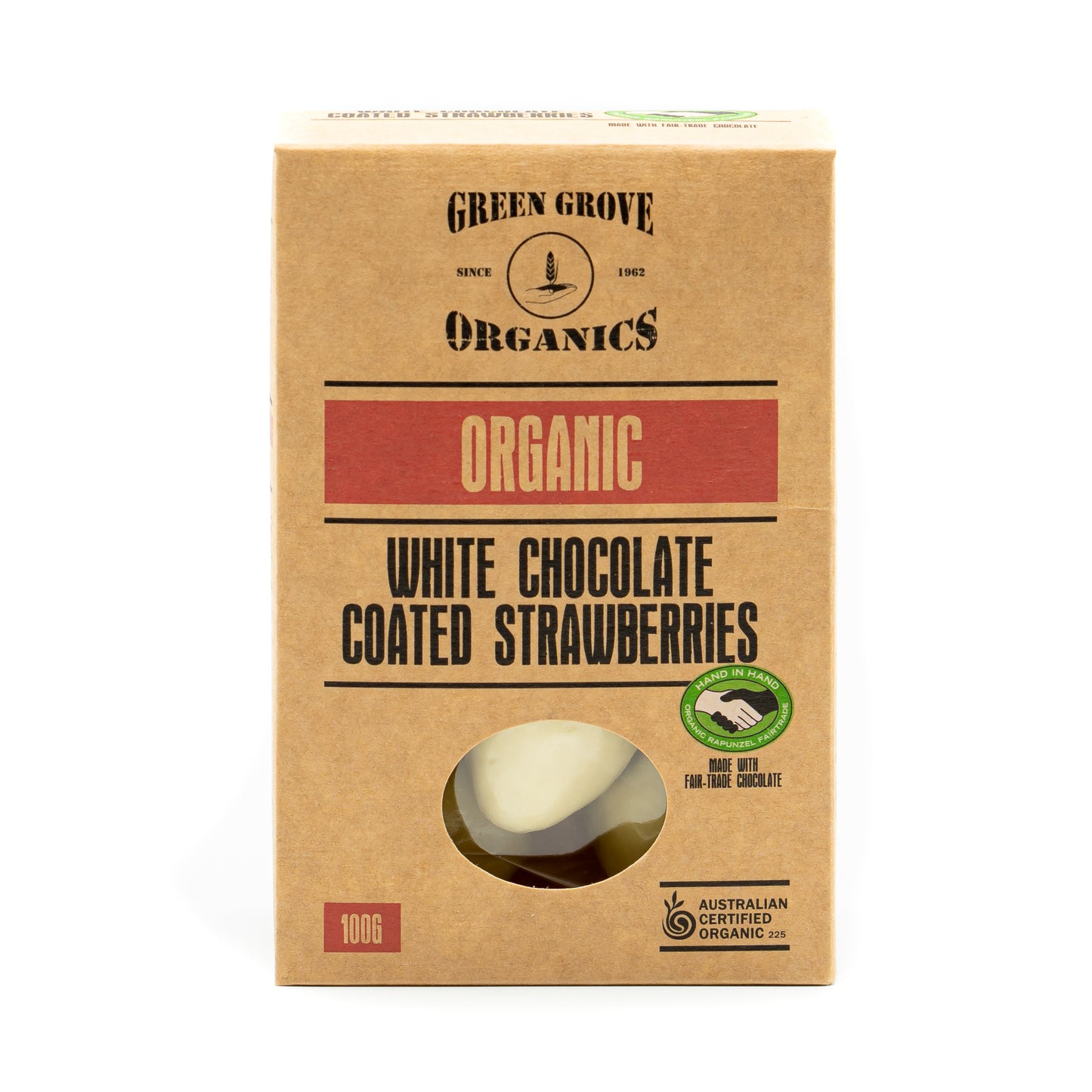 White Chocolate Coated Strawberries 180g