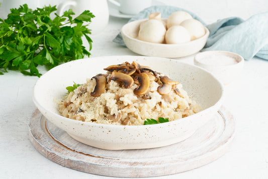 Wine, Parmesan & Mushroom Risotto