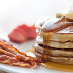 Recipe: Buttermilk Pancakes with Mangoplah Streaky Bacon & Pepe Saya Maple Butter