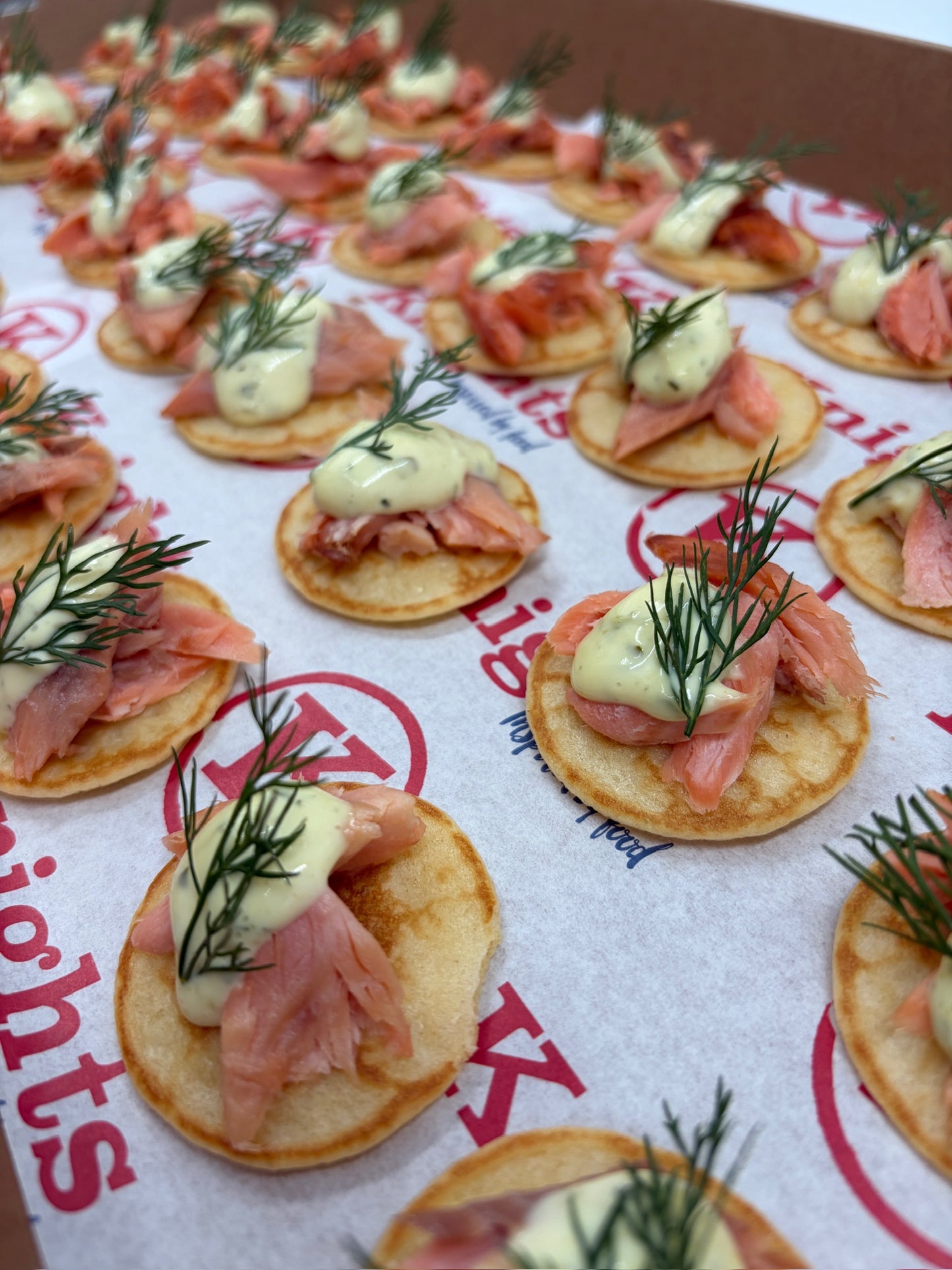 Smoked Trout Blinis (Cold)