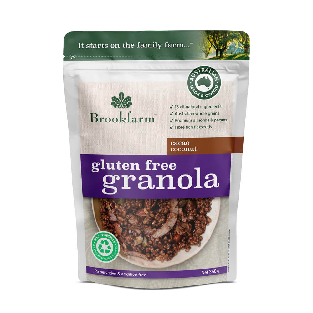 Brookfarm Cacao Coconut Granola (GF) 350g
