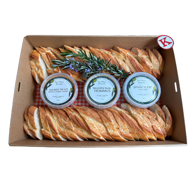 Baguette & The Olive Branch Dip Grazing Box