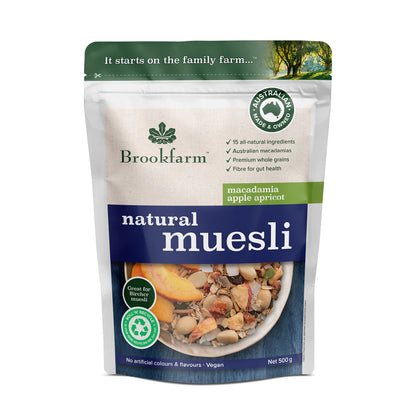 Brookfarm Apple Apricot Macadamia Natural Muesli 1.25kg
