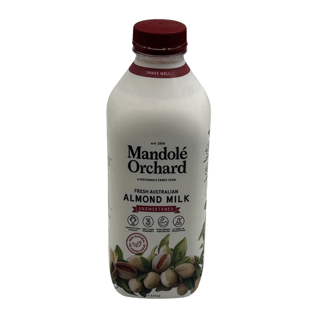 Mandole Orchard Almond Milk Unsweetened 1L