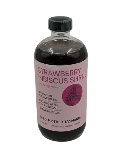 Wild Mother Strawberry & Hibiscus Shrub 500ml