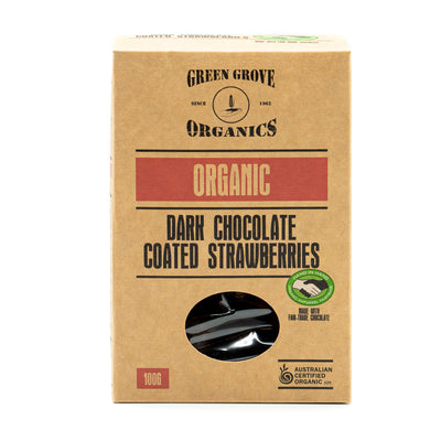 Dark Chocolate Coated Strawberries 100g
