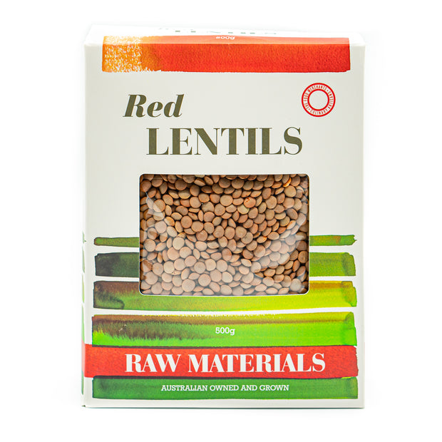 Raw Materials Red Lentils 500g