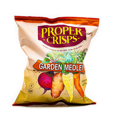 Proper Crisps Garden Medley (V, GF) 100g