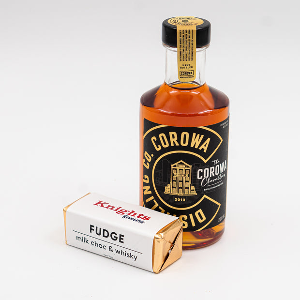 Knights Riverina X Corowa Whisky Fudge: Milk Choc & Whisky
