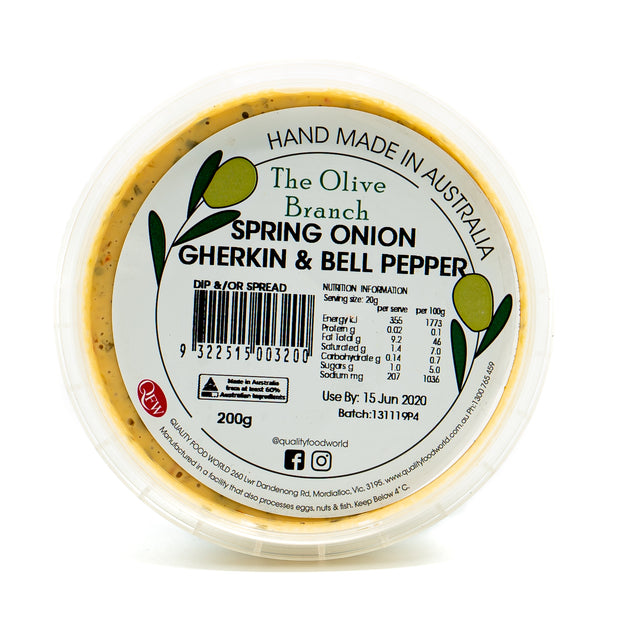 The OB Spring Onion Gherkin & Bell Pep. 200g