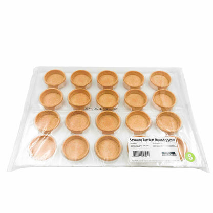 Savoury Round Tart Shells 55mm (20 pack)