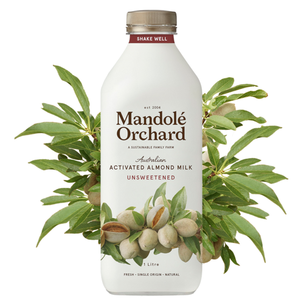 Mandole Orchard Almond Milk Unsweetened 1ltr